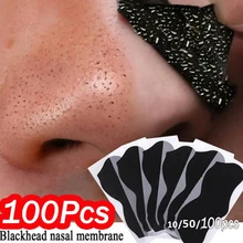 10-100 шт. Нос Маска для удаления угрей глубокое очищение кожи уход сжимает поры, акне маска для ухода за кожей носа черных точек с вибрациями, чистые поры, полоски 10-100 шт. Нос Маска для удаления угрей глубокое очищение кожи уход сжимает поры, акне маска для ухода за кожей носа черных точек с вибрациями, чистые поры, полоски