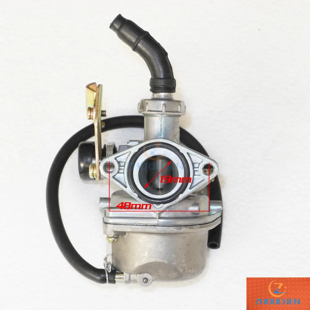 PZ19 Карбюратор TH90 Carb кабельный дроссель подходит для 50cc 70cc 90cc 110cc ATV