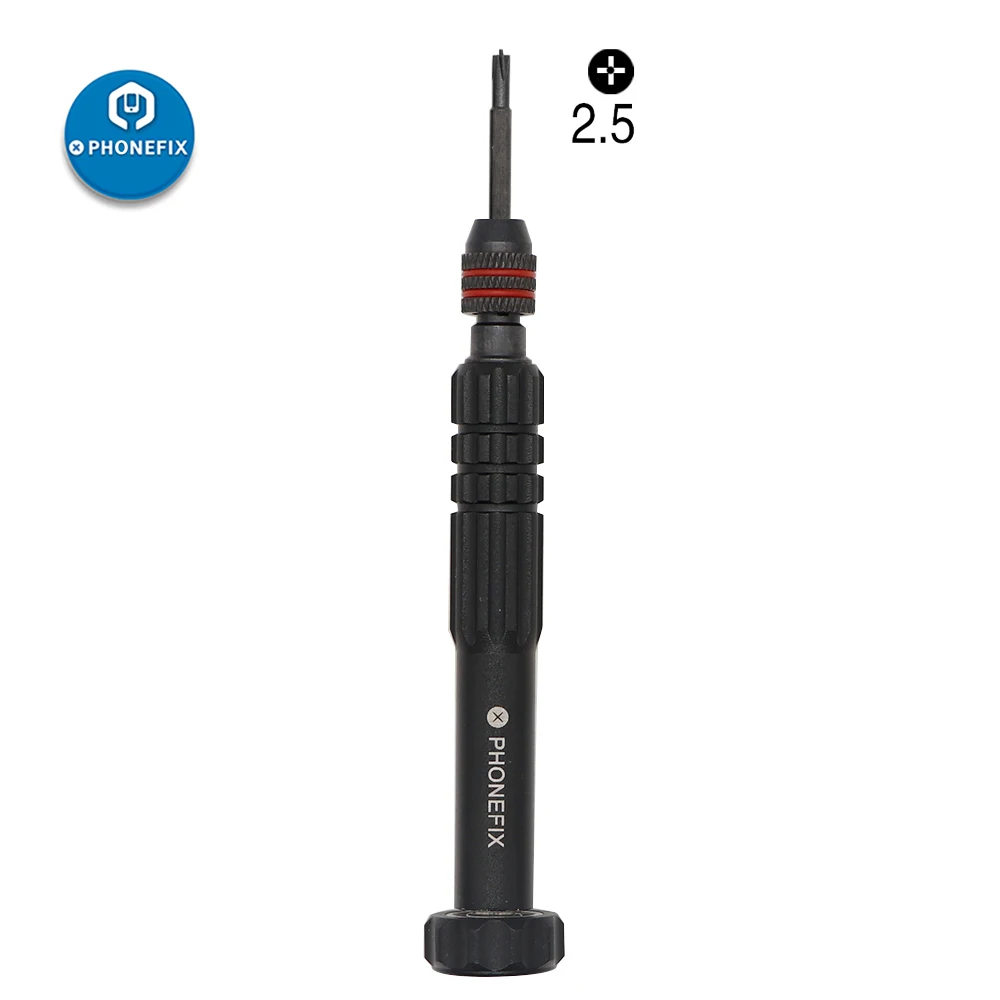 2.5mm S Phillips Набор прецизионных отверток PHONEFIX для iPhone, Android, инструменты для ремонта мобильных телефонов, Магнитная отвертка с 1 битом, набор инструментов для электроники - Цвет: 2.5mm S Phillips