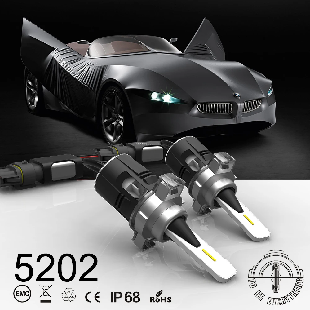 1 комплект H4 B6 CSP Y11 чипы Мини светодиодный фар H1 H7 H8 H9 H11 9005 9006 9012 светодиодный D1S/D2S/D3S/D4S спереди лампы 6K 48 Вт 7000LM