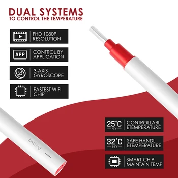 

Wireless In Ear Clean Endoscope Spoon Mini Camera Ear Picker Ear Wax Removal Visual Ear Mouth Nose Otoscope Support Android PC
