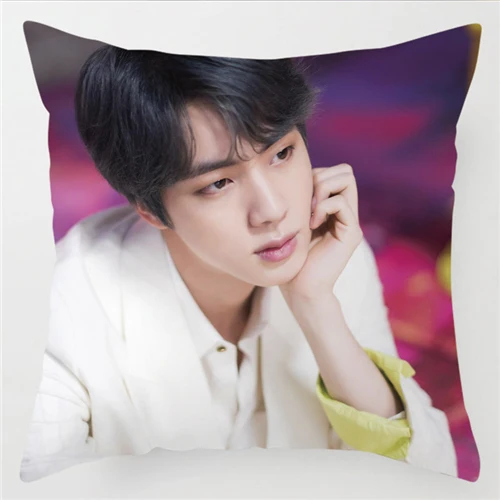 10 Bangtan boys мультяшная Подушка CoverPrint Подушка Чехол птица полиэстер хлопок BT-21Throw наволочка для подушки, декоративная для Офис - Цвет: 10