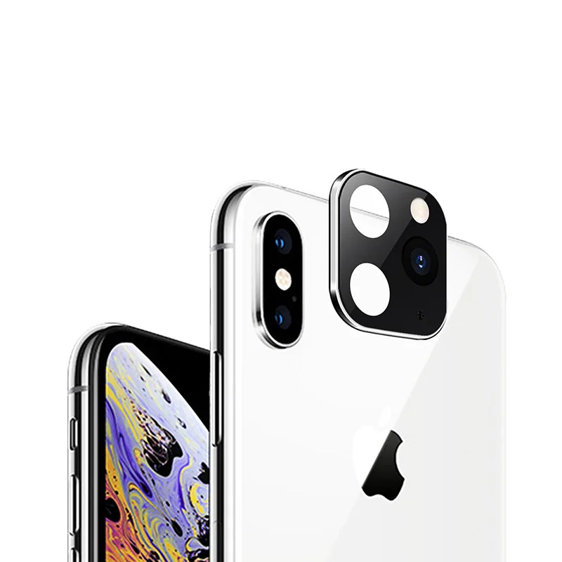 Защита для экрана камеры для iPhone X XS Max секундная замена на iPhone 11 Pro Max закаленное стекло металлический задний объектив для iPhone XS