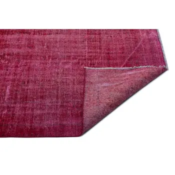

Handmade Red Vintage Overdyed Turkish Area Rug 176x277 Cm-5'9''X9'1''