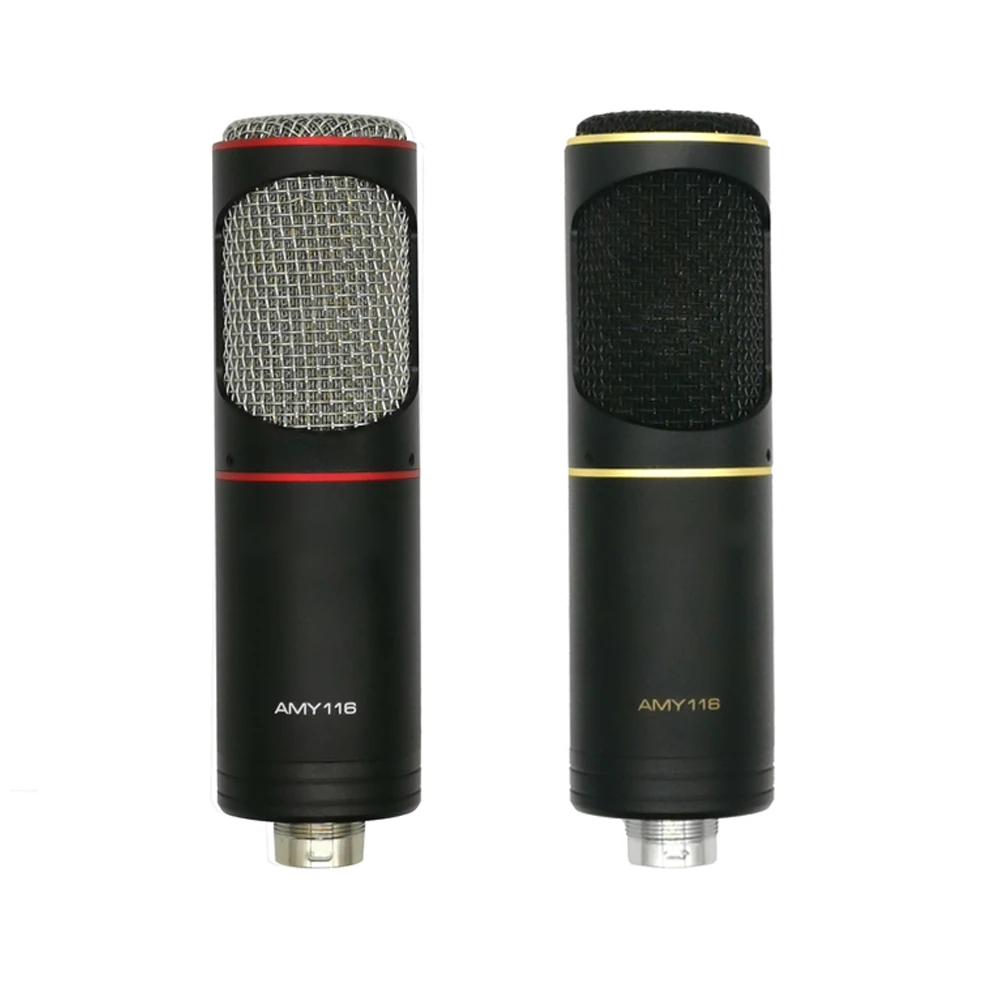Hangrui Professional Metal Condenser Microphone Kits Podcast Streaming Voice Studio Mic For Youtube Skype Gaming Recording