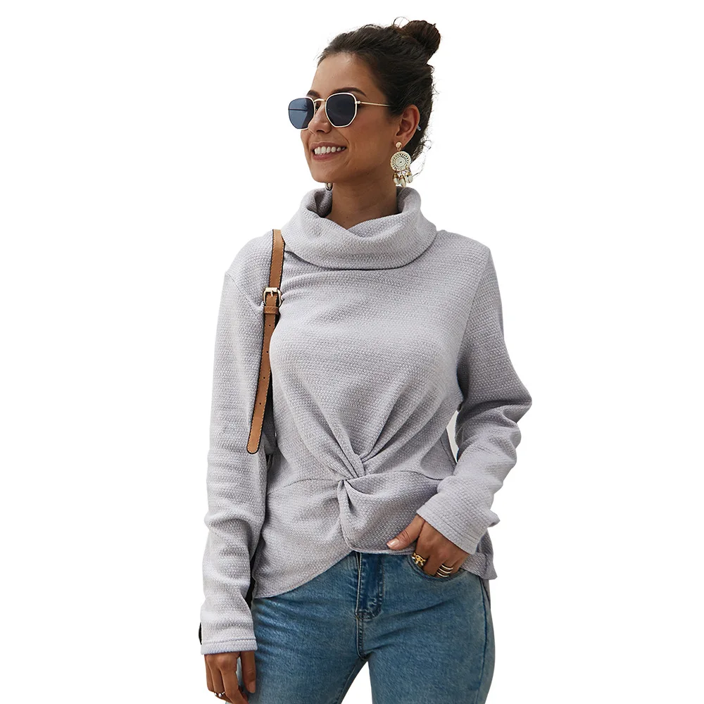 

Streetwear Solid Korean Sweater Knitted Turtleneck Long Sleeve Pullover Womens Sweaters Warm 2019 Autumn Promotion Sale Items