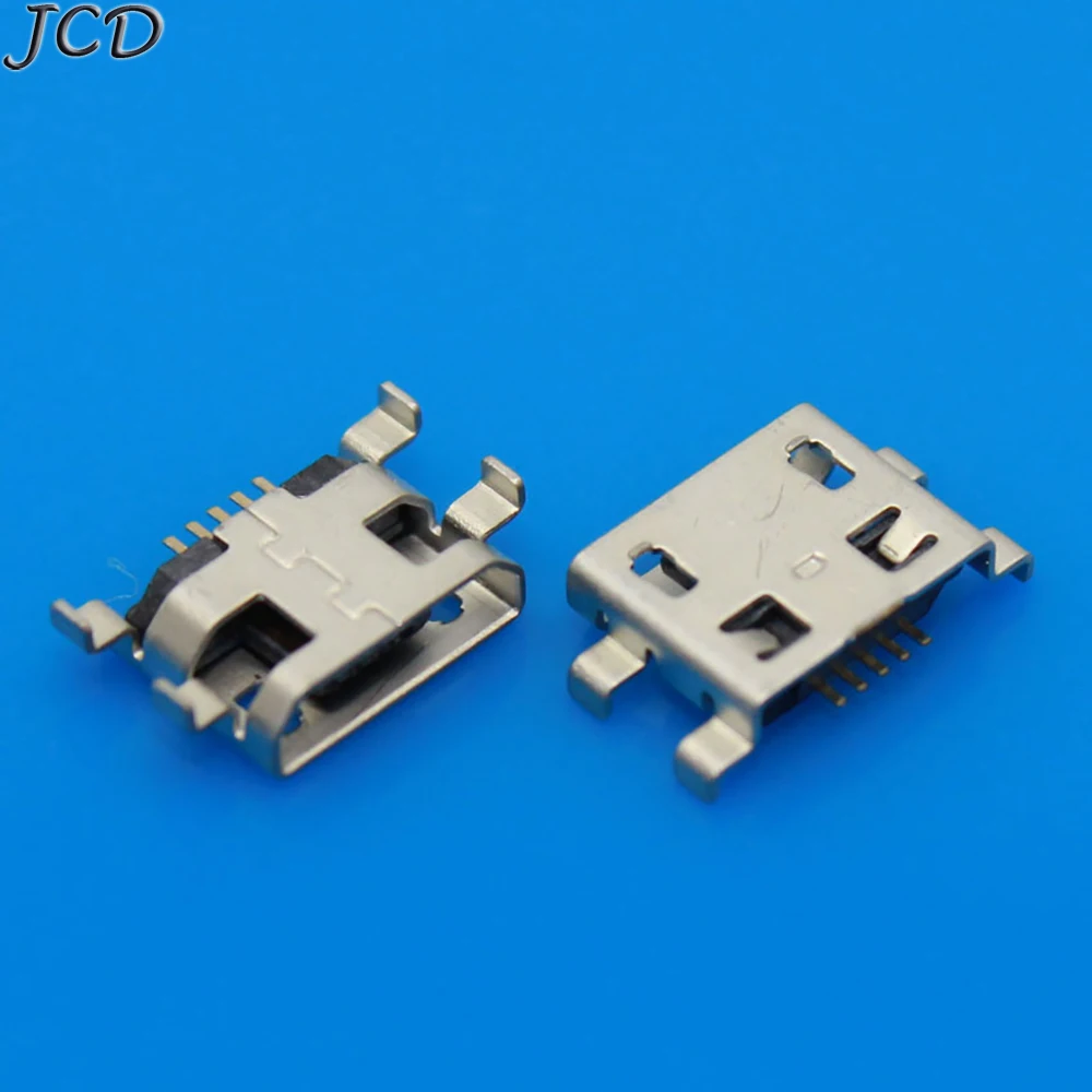 JCD 50 шт./лот Micro USB 5pin B Тип гнездовой разъем для мобильного телефона Micro USB разъем 5-контактный разъем зарядки