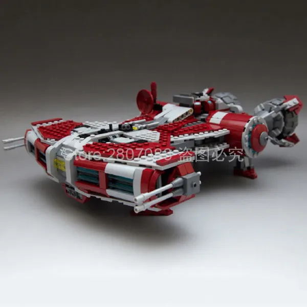 

05085 Jedi Space War Defender-Class Cruiser Jedi style Model Building Block 1124pcs Bricks Toys Compatible Star Wars 75025