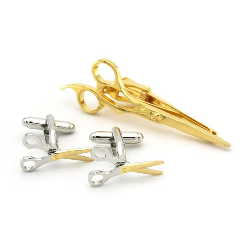 

Mens Skinny Tie Clip Cufflinks Pins Set Short Men Metal Necktie Tie Bar Mens Chrome Clamp Cuff Links Tie Clip