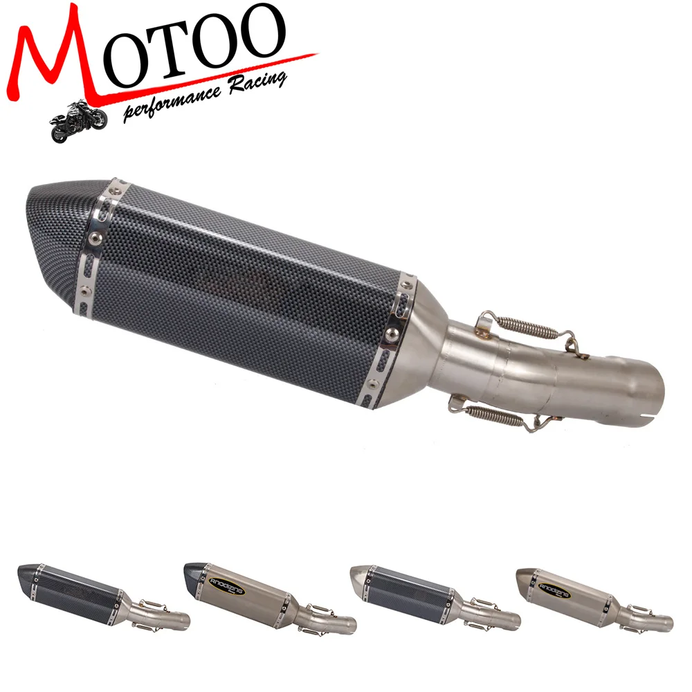 Motoo-для Yamaha FZ8 FZ800 51 мм выхлопная труба мотоцикла глушитель средняя без шнуровки с