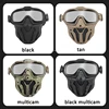 Military Airsoft Mask Detachable Goggles with Anti-fog Fan Tactical Paintball Protective Full Face Mask Shooting Goggles Masks ► Photo 2/6