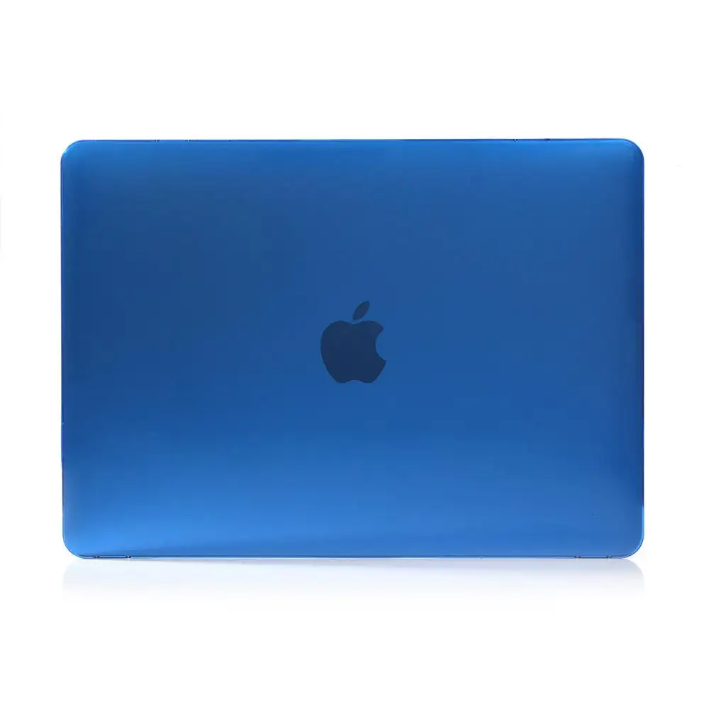 Кристальный Жесткий Чехол для ноутбука Macbook AIR retina 11 12 дюймов с сенсорной панелью для Macbook New Pro 13 15,4 оболочка A2159 A1932 ID - Цвет: dark blue