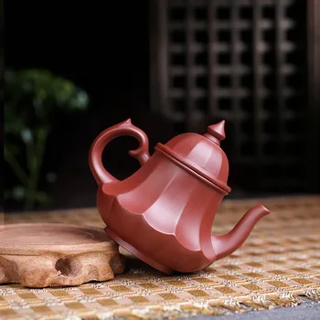 

Purple clay yixing tea pot handmade raw ore Dahongpao kung fu kettle