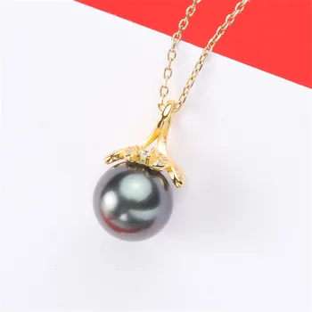 

Jewelry Handwork Pendant Base S925 Sterling Silver Pearl Pendant Accessories And Parts Findings Jewelry For DIY Fittings Women