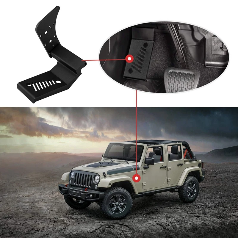 Мертвая педаль левосторонняя педаль для ног Jeep Wrangler JL& JLU со стороны водителя автоматическая коробка передач модели