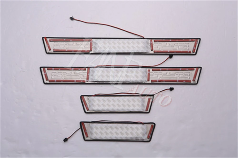Нержавеющая сталь светодиодные пороги Накладка защита порогов защитная накладка для Subaru Outback Legacy 2009