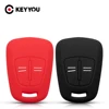 KEYYOU For Opel Vauxhall Corsa Agila Meriva Astra H Zafira B New Car Styling Remote Car Key Shell Silicone Case 2 Buttons ► Photo 1/6