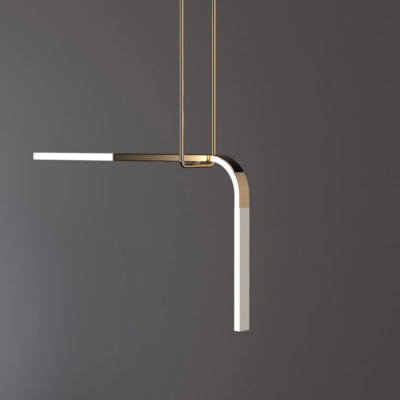 

2 Lights Minimalsim Hanging LED Lamps with Gliding Aluminum Body