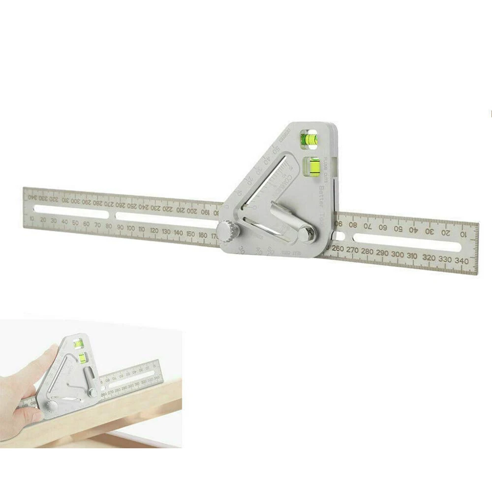 

Ruler Protractor Carpenter Tools Try Square Carpenter Woodworking Triangle Ruler Angle Ruler Revolutionary Carpentry Tool