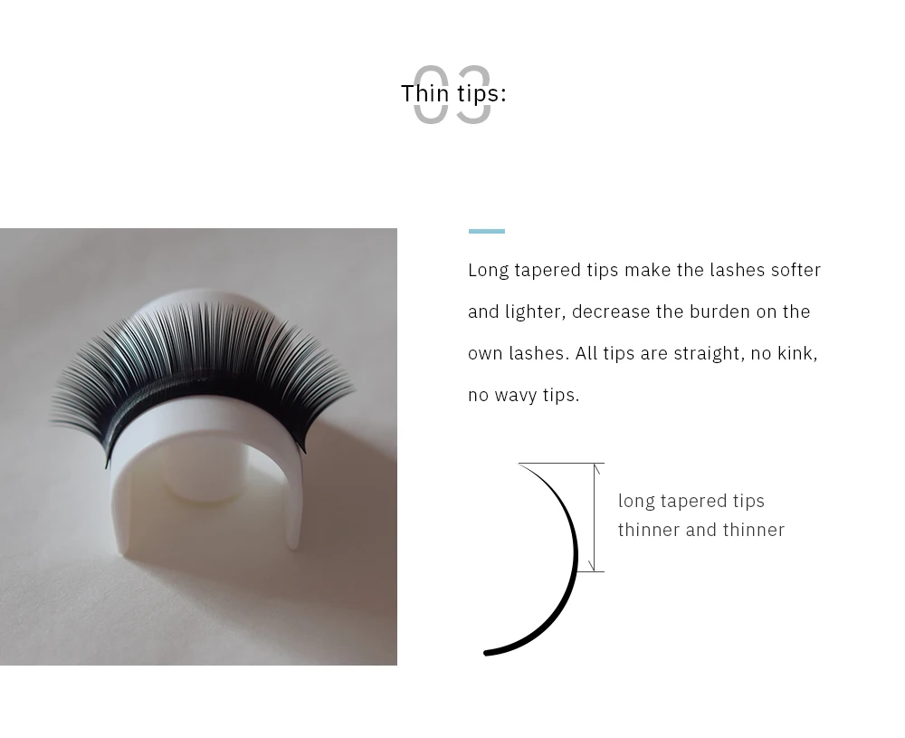 H&L SINCE 1990 16Rows 0.03 thickness individual eyelash lashes maquiagem cilios for professionals soft mink eyelash extension