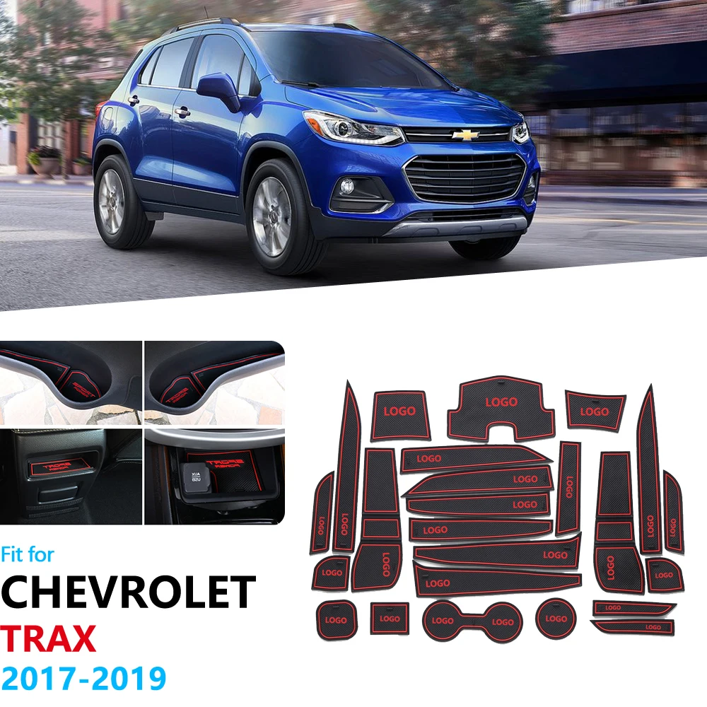 Для Chevrolet Trax трекер Holden 2017 2018 2019 MY17 MY18 MY19 Противоскользящий резиновый слот для