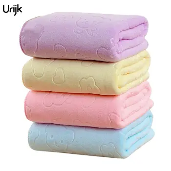 

Hot 1PC 30*70cm Hand Towel for Kitchen Small Bear Jacquard Face Towels Purple Blue Yellow Color Cleaning Car Kitchen Towel