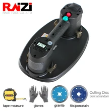 Raizi Grabo Pro Electric Vacuum Suction Cup with  Battery for Wood Drywall Granite Glass Tile Slab Lifting Carry Tool