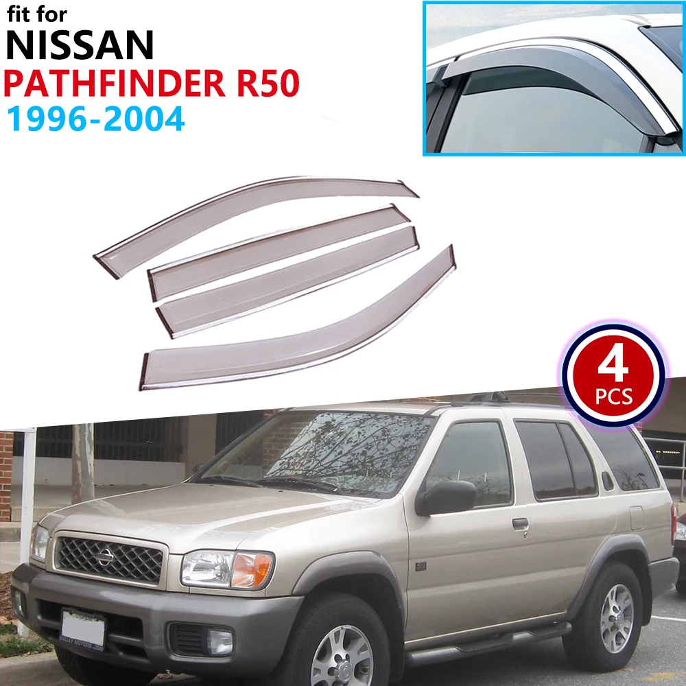 For Nissan Pathfinder Terrano R50 1996 1997 1998 1999 2000 2001 2002 2003 2004 Window Visor Vent Awnings Rain Guard Accessories Car Stickers Aliexpress