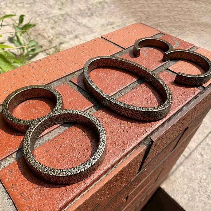 placas de metal para assinatura casa 01