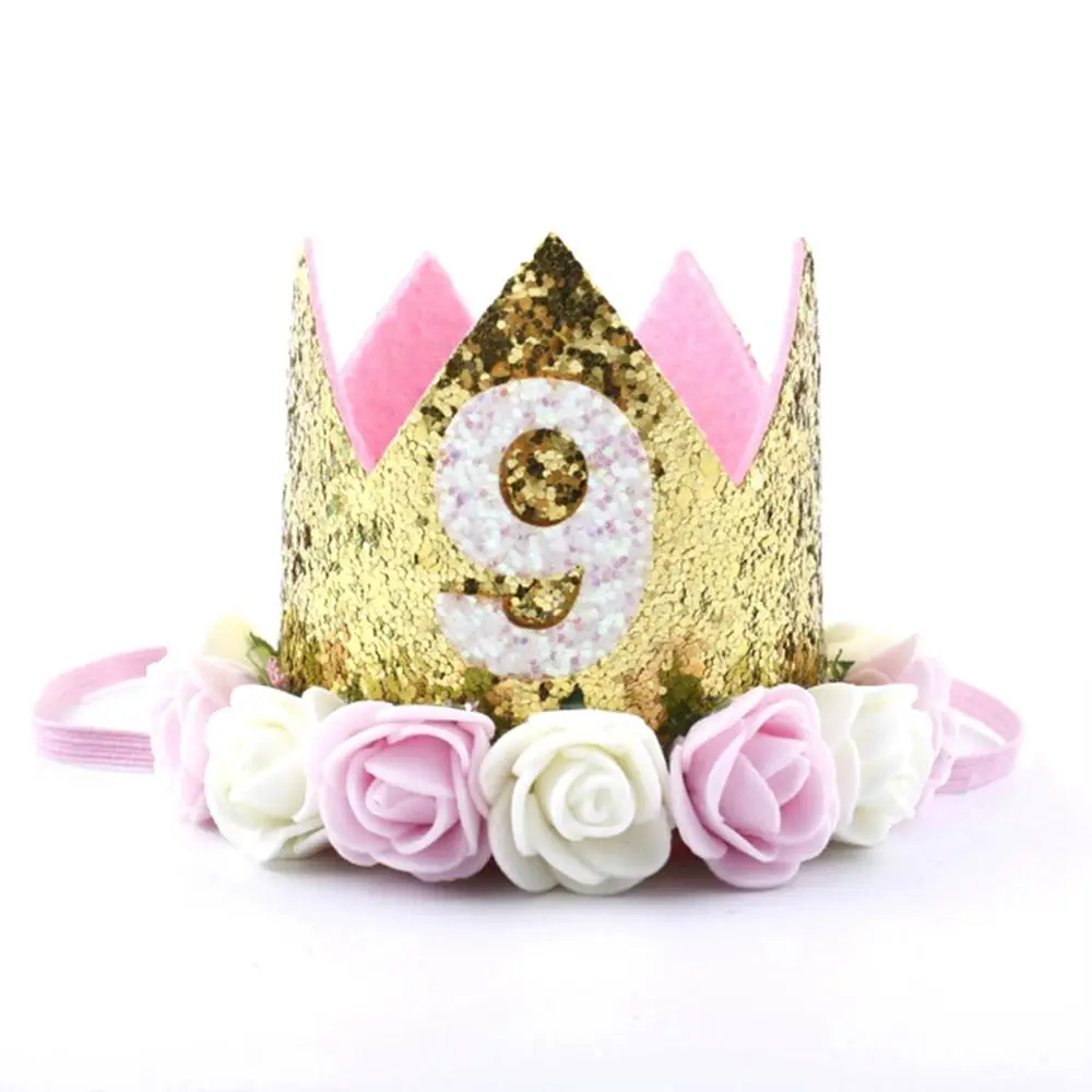 10 Crown CHZLL, 1 шт., шляпы для вечеринки по случаю Дня рождения, праздничные вечерние шляпы для дня рождения, украшения для вечеринки на день рождения, Детские вечерние подарки - Цвет: 10 Crown