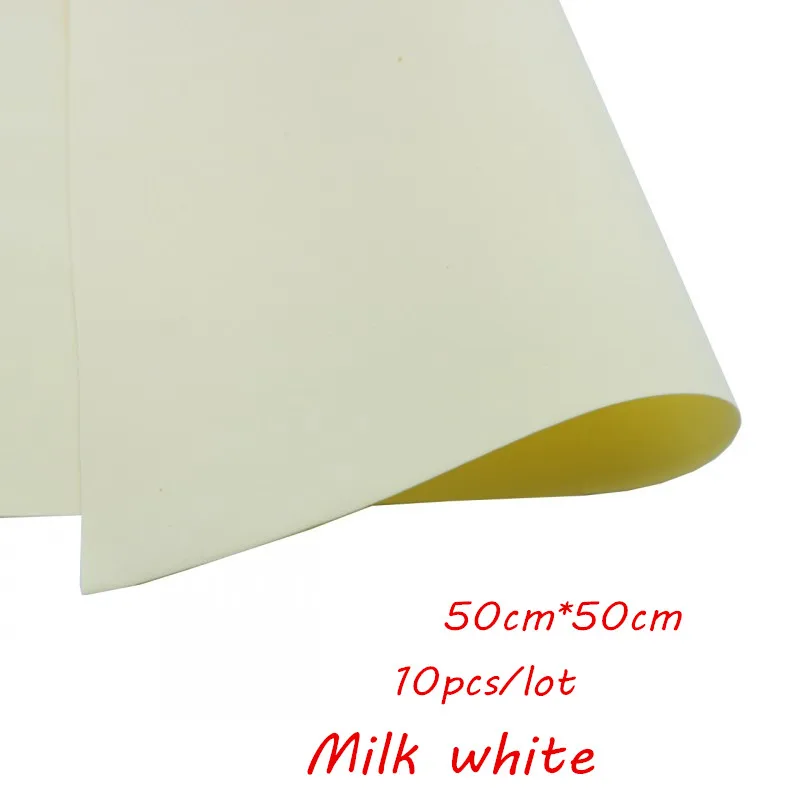 Milk white 10 шт 50*50 см 0,8-1 мм Ручная работа Скрапбукинг Ремесло Скрапбукинг оберточная EVA губка пена бумага для цветочного фона DIY вечерние украшения - Цвет: Milk white