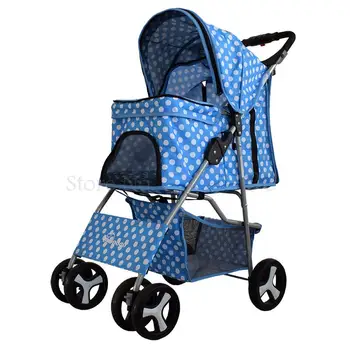 

Pet stroller doogo dog stroller folding lightweight out portable pet car small and medium cat and dog pet supplies