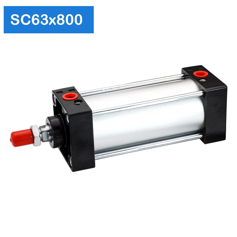 SC63X800 63mm Bore 800mm Stroke Air Pressure Plunger Actuator Price Double Acting Piston And Pneumatic Cylinder Standard | Строительство