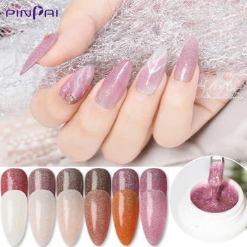

12 Colors 5ml UV Gel Nail Polish Highlights Glitter Sequins Soak Off UV Led Gel Nail Varnish DIY Manicure Color Nail Art Lacquer