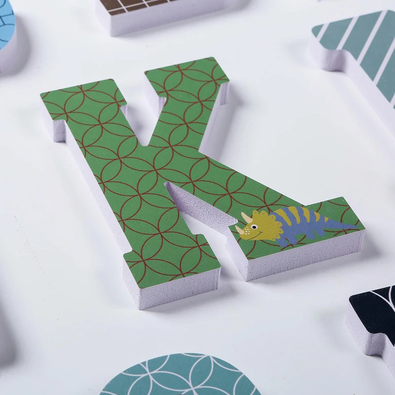 Tofok 26 Английских Букв Искусство DIY украшение для дома 3D мультфильм Динозавр ремесло Детская комната Детская стена кулон стол орнамент реквизит