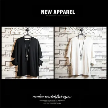 

10393-Short-sleeved T-shirt men's loose round neck half-sleeved shirt