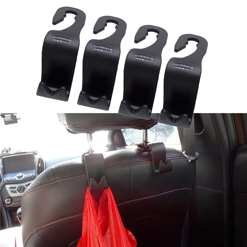 4 шт. многофункциональный автомобильный подголовник сиденья крючок для сумки до