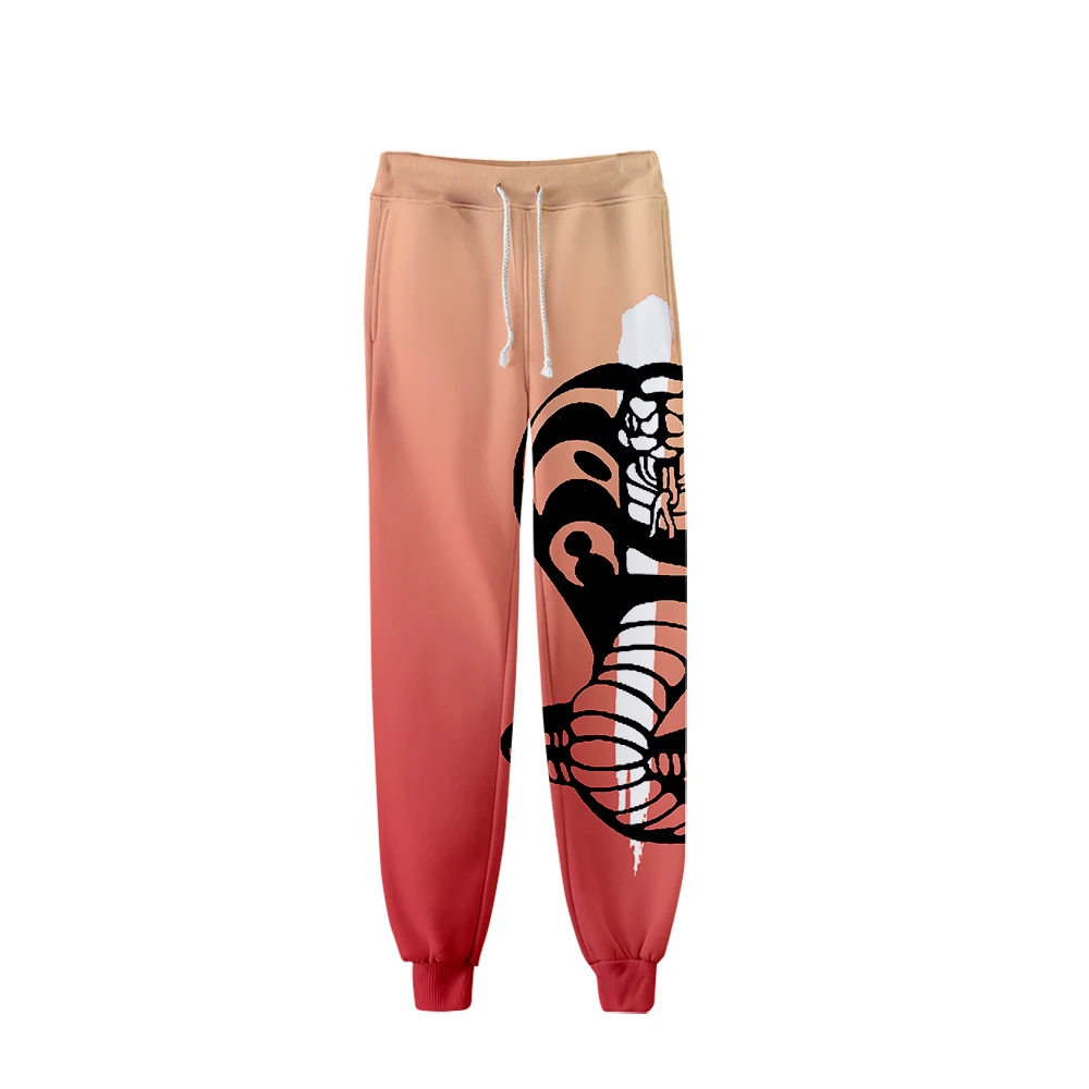 Cobra Kai Fashion Joggers спортивные штаны с принтом змеи, узкие голенища, спортивные штаны, спортивные брюки, мужские узкие брюки, Осень-зима