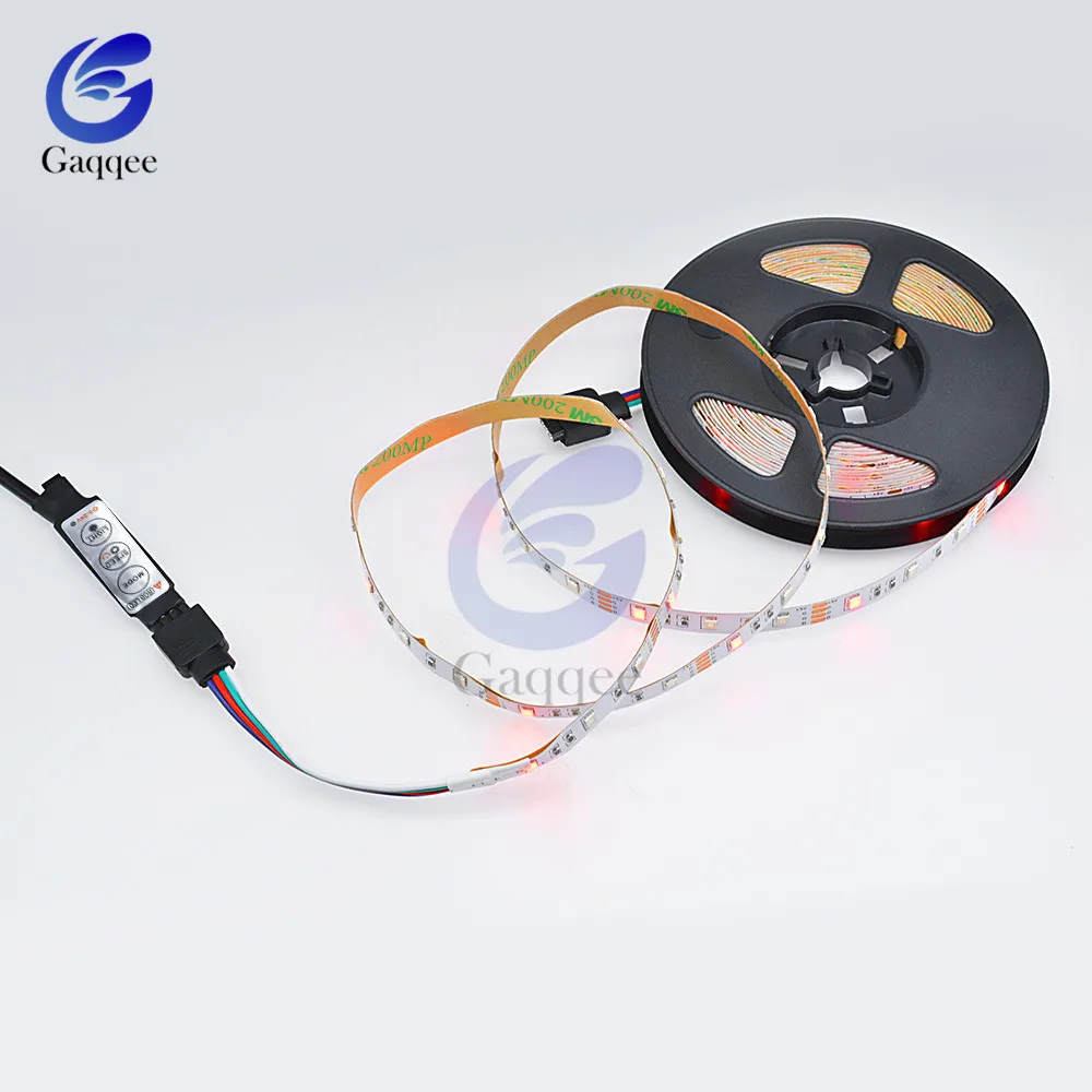 50 см 1 м 2 5 RGB светодиодный светильник s лампа в USB порт водонепроницаемый под шкаф