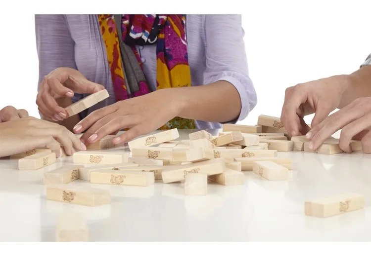 Hasbro JENGA слоистый классический выпуск детская настольная игра конструктор строительные блоки деревянные игровые игрушки для детей