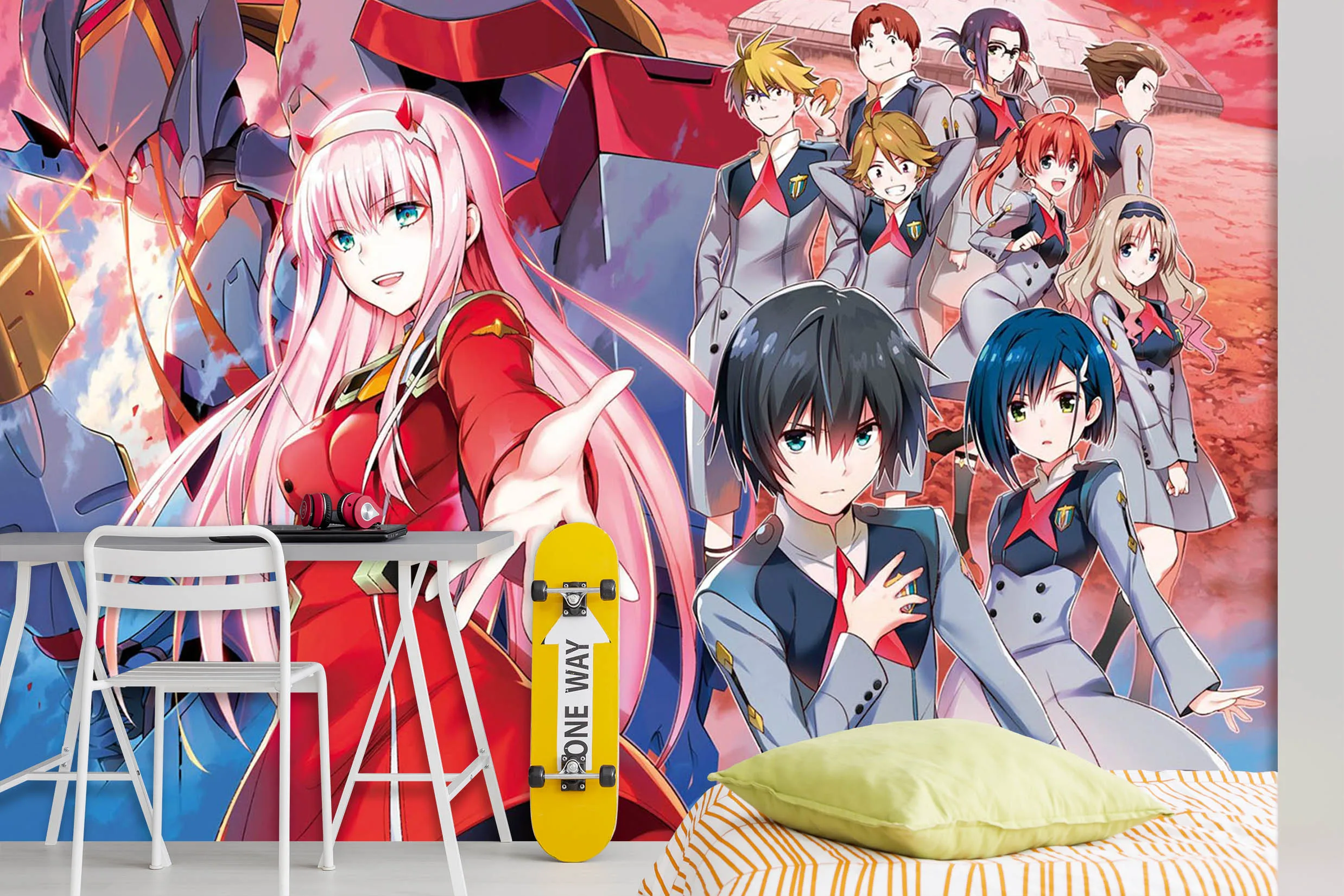 [Самоклеющиеся] 3D Darling In The Fanxx 98753 Япония Аниме настенная бумага настенная печать настенные наклейки