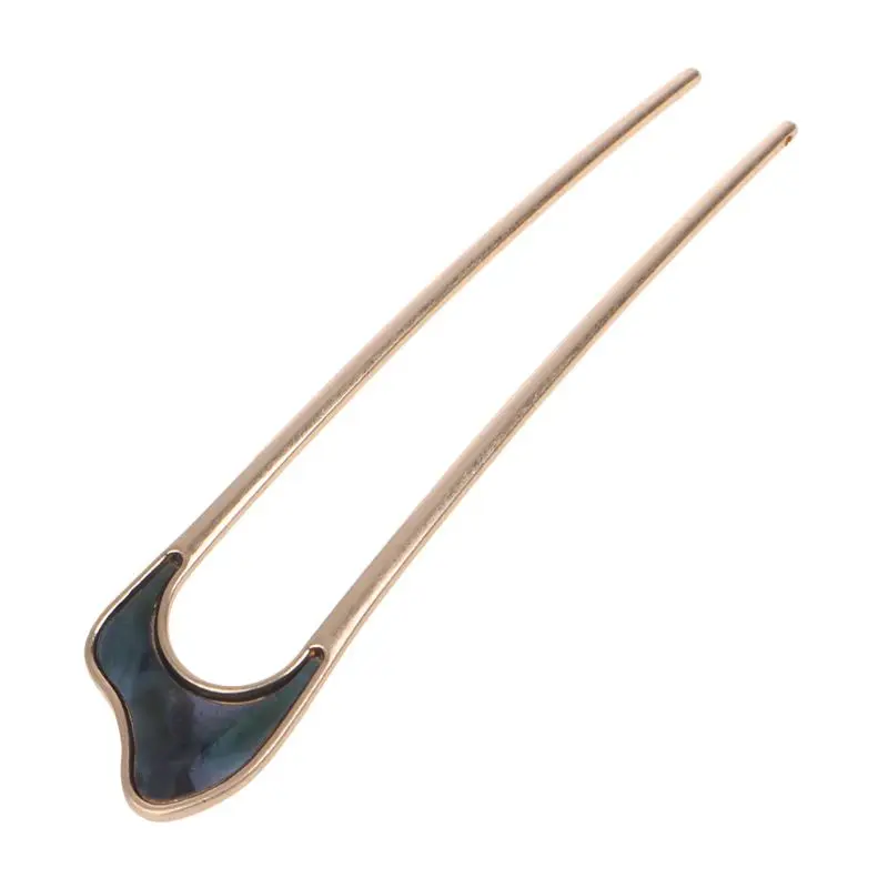 Japan Minimalist Alloy U Shape Hair Sticks For Women Lady Hairpin Bun Tool Headwear 5