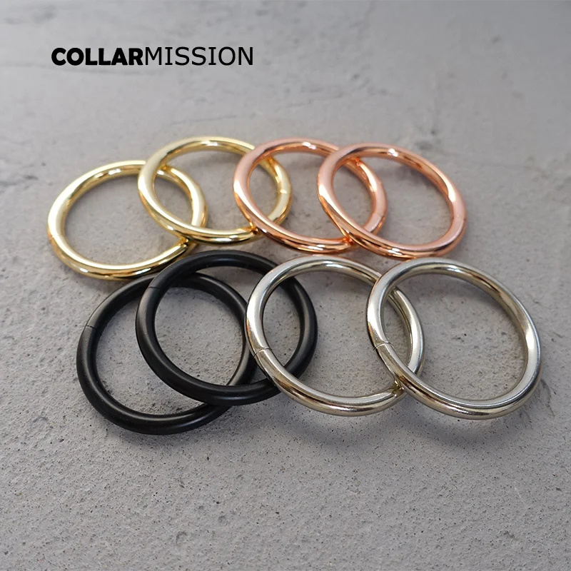 20pcs/lot Nickel plated O-Rings webbing bags garment accessory non welded  metal O ring 4 sizes and 4 colours - AliExpress