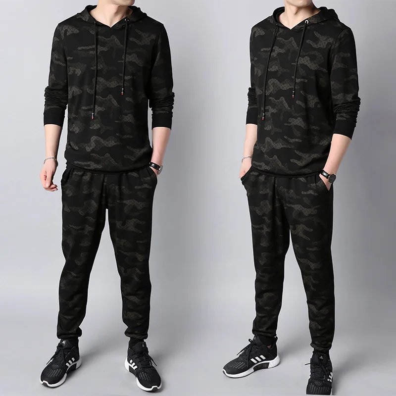 

Shanghai 2020 Spring And Autumn Hoodie Men's Korean-style Coat Long Sleeve T-shirt Suit