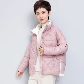 

White Duck Down Coat Women Winter Coat Women Loose Warm Puffer Jacket Korean Short Jackets 2020 Parka D6818 YY1529