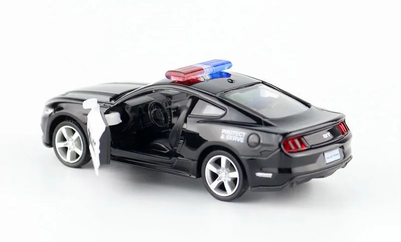 1/36 2015 Ford Mustang полицейский игрушечный автомобиль литой под давлением для