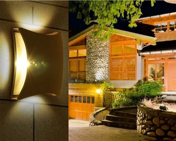 

10pcs Outdoor moisture-proof lamp, aisle/corridor waterproof wall lamp, LED12W aluminum outdoor waterproof wall light