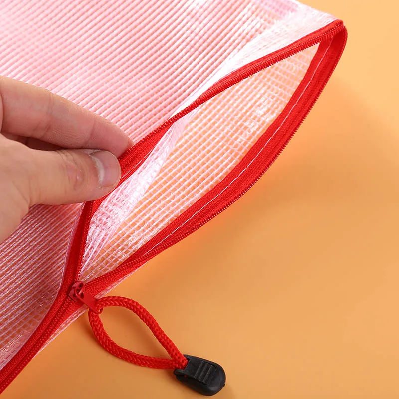 A4 Clear Plastic Zip File Bags Storage Waterproof Document Protective
