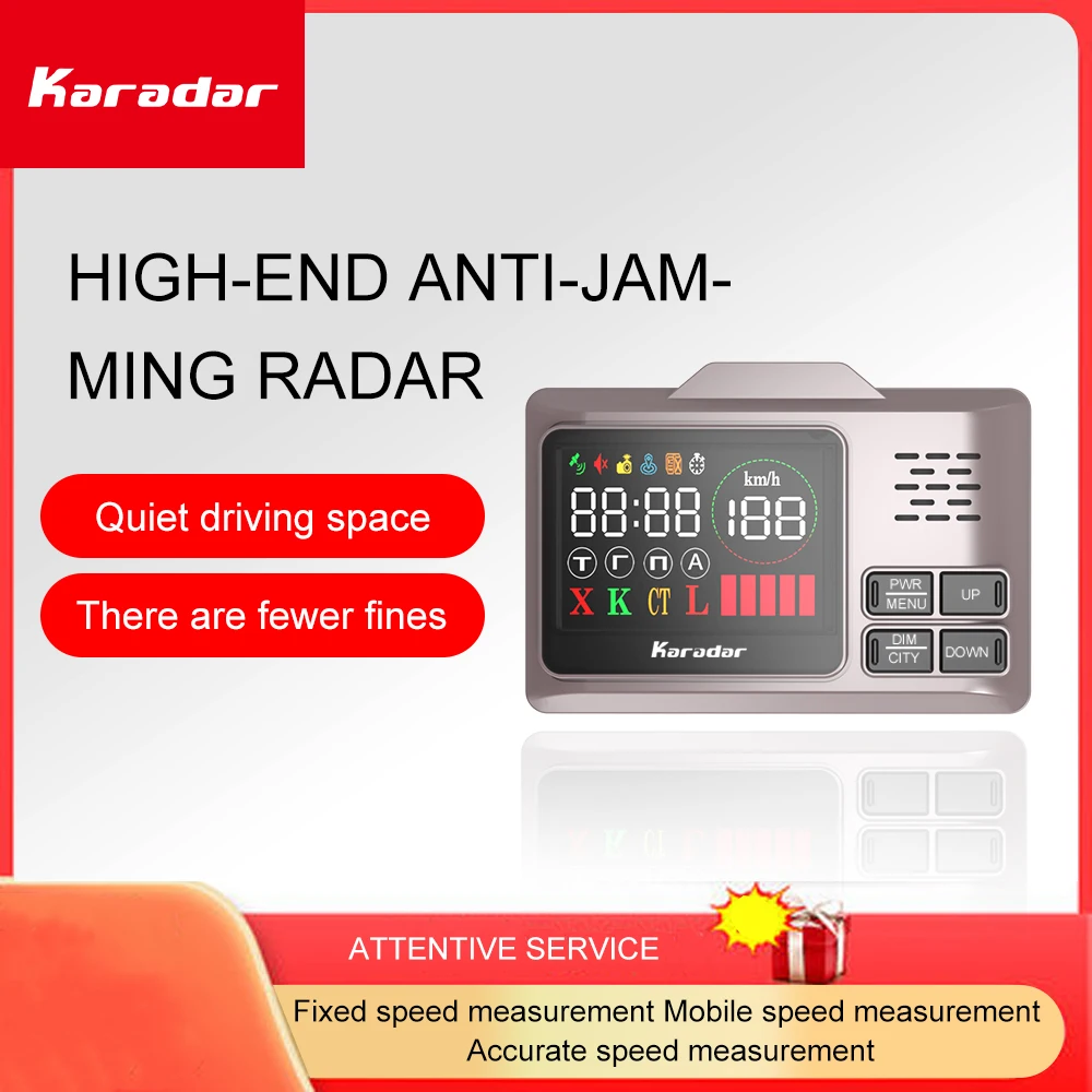 Автомобильный антирадар Karadar PRO980 с Gps детектор скорости автомобиля русский язык |