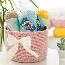 100 г плоская пряжа из искусственной шерсти, вязаная крючком, средняя толщина, ручная работа, сделай сам, нить для корзины, одеяло, плетеный коврик для подушки